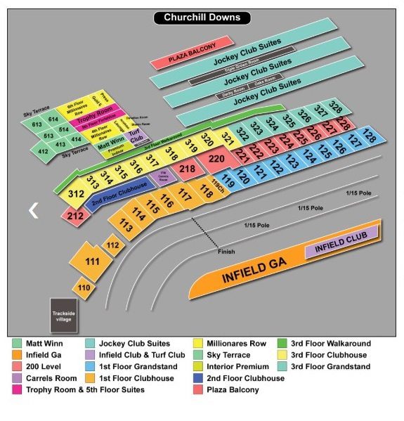 Kentucky Derby Seating Chart